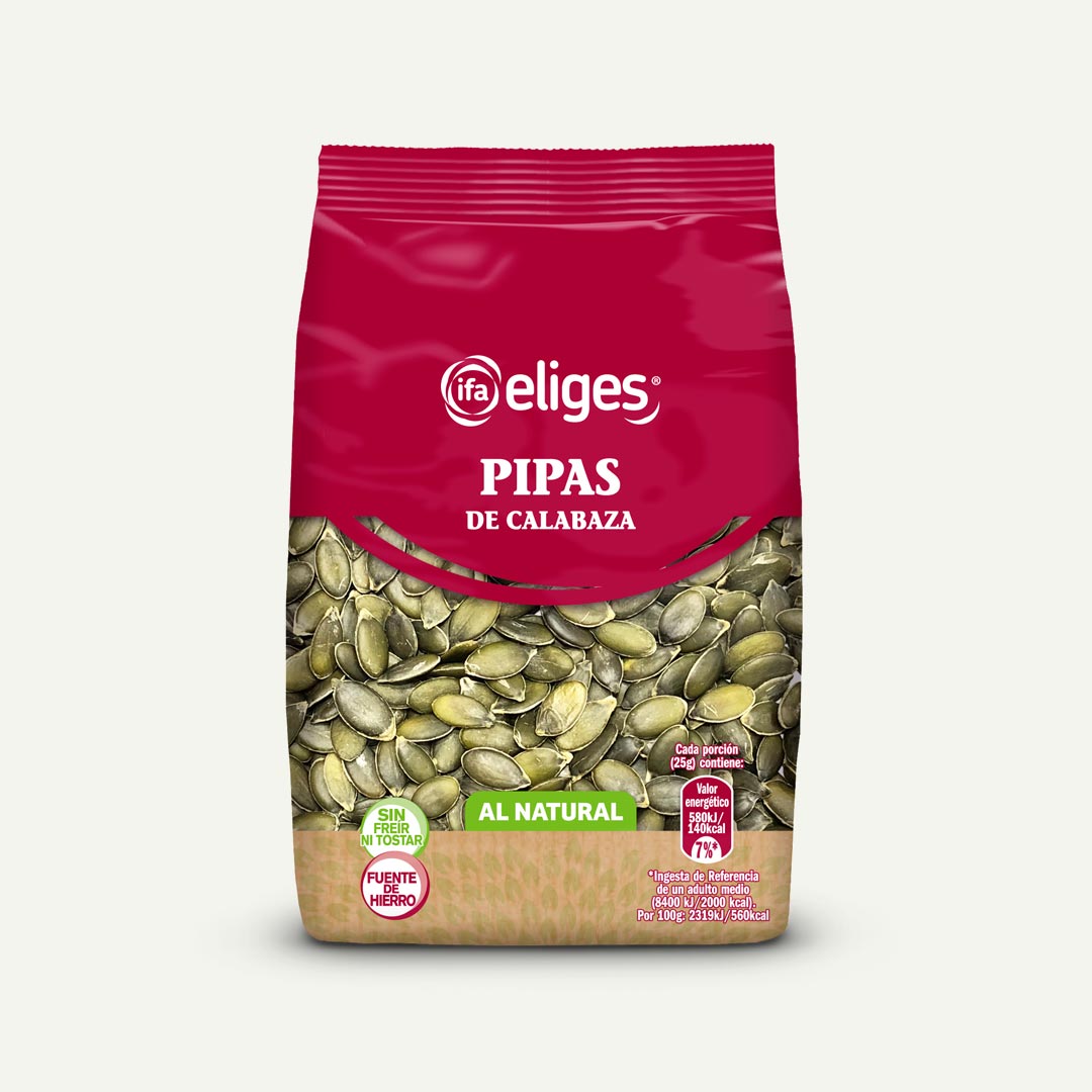 PIPAS DE CALABAZA CRUDAS SIN PIEL IFA-ELIGES 150G