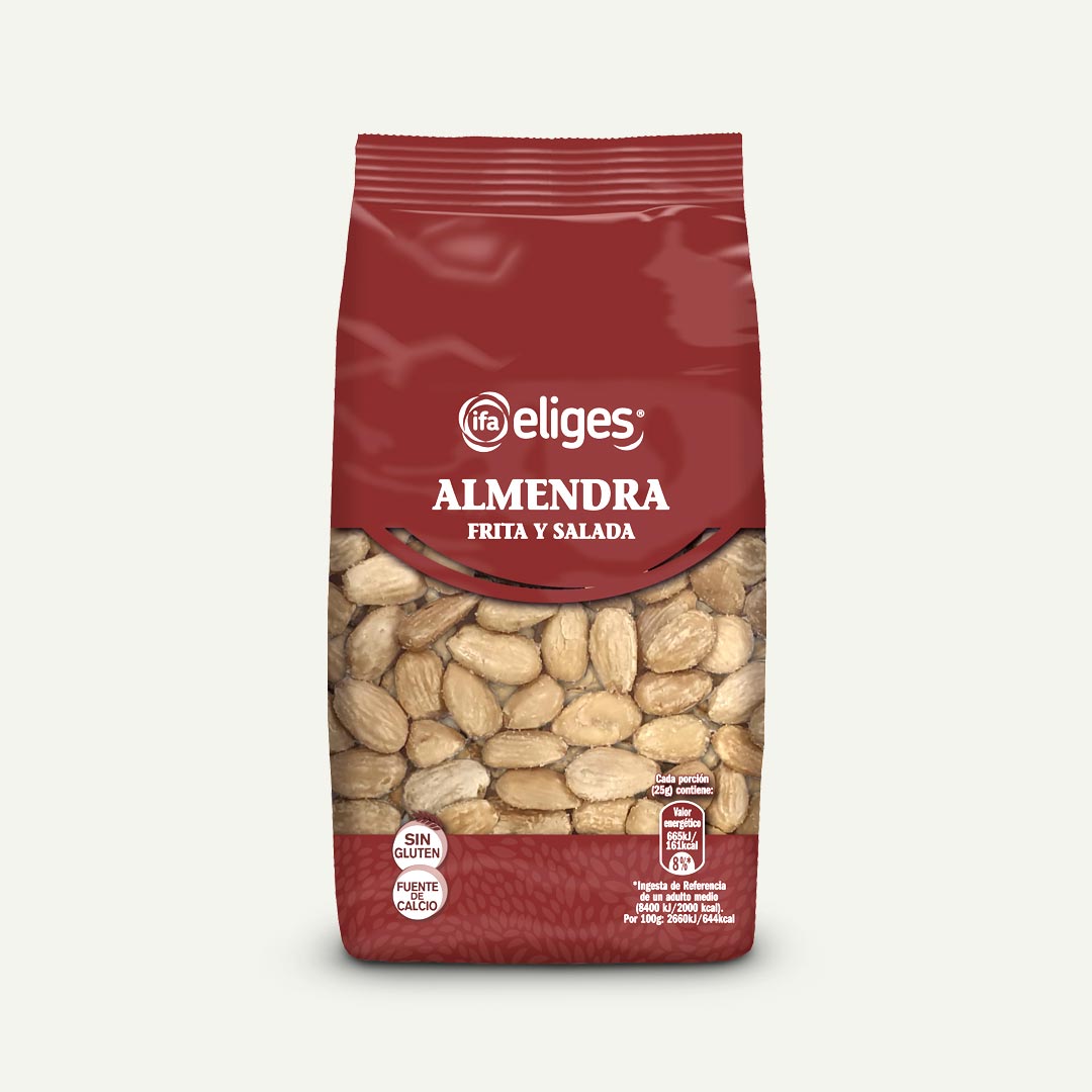 ALMENDRAS FRITAS Y SALADAS SIN PIEL IFA-ELIGES 200G