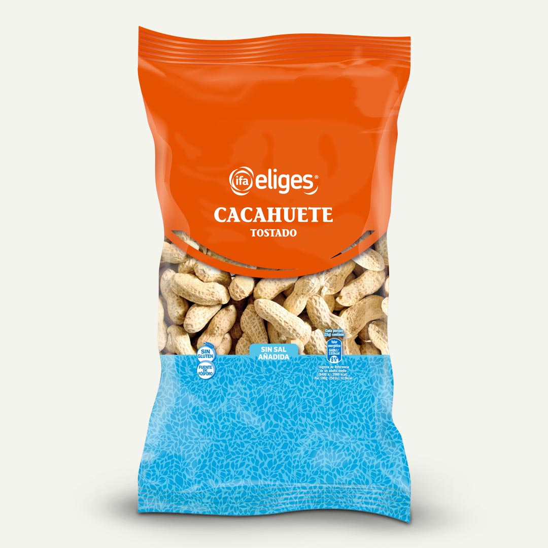 CACAHUETE TOSTADO SIN SAL IFA-ELIGES 400G