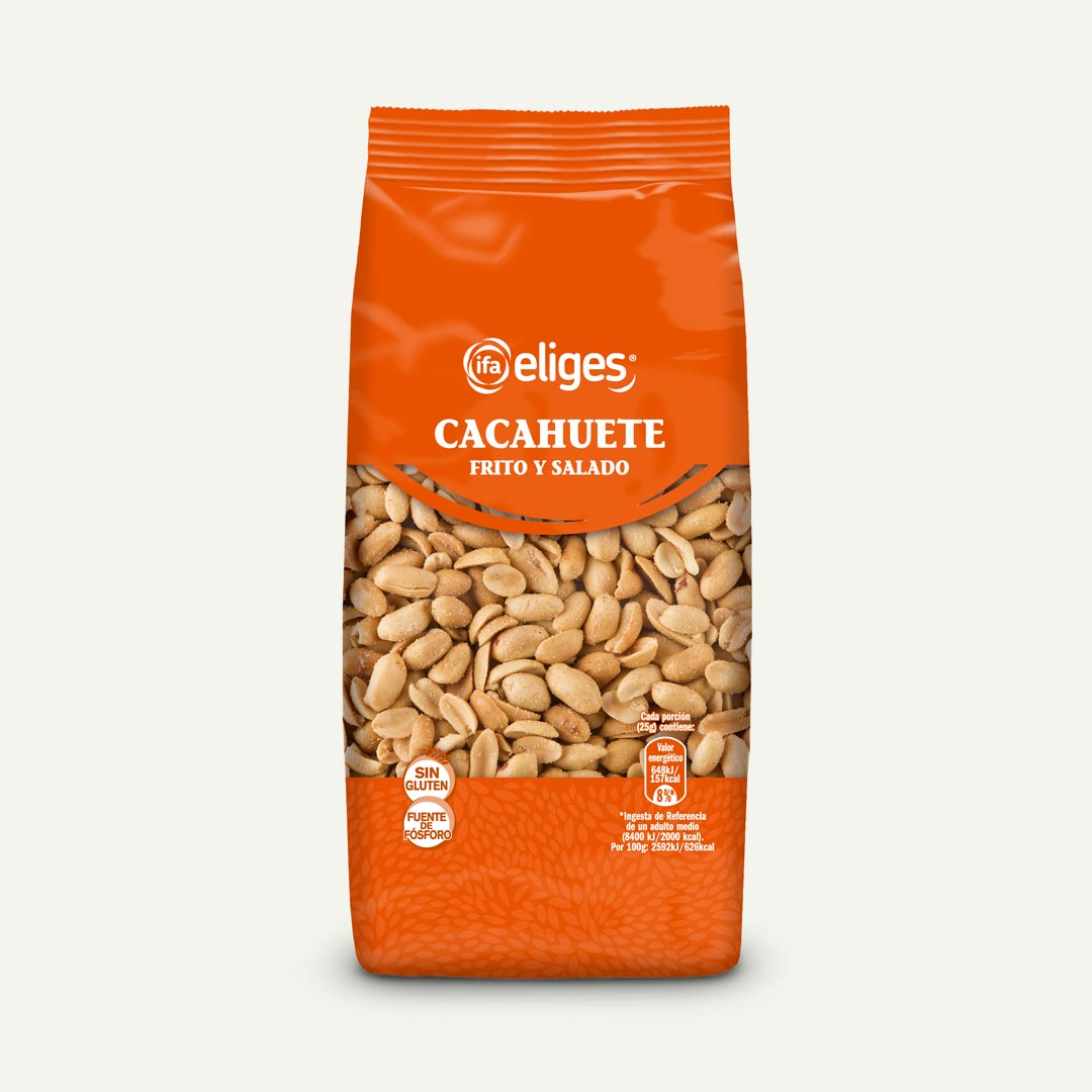 CACAHUETES FRITOS CON SAL IFA-ELIGES 250G