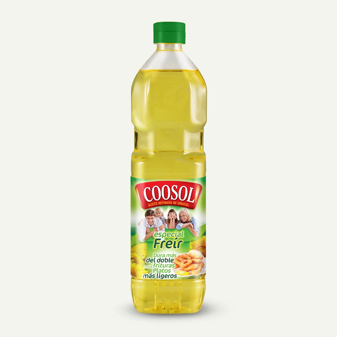 ACEITE DE GIRASOL REFINADO PARA FREIR COOSOL 1L