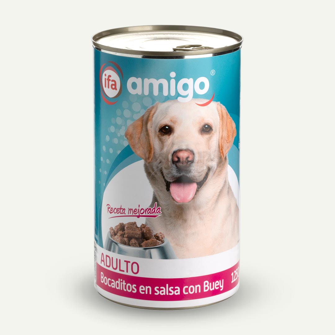 COMIDA PERRO SALSA CON BUEY IFA AMIGO 1,25K