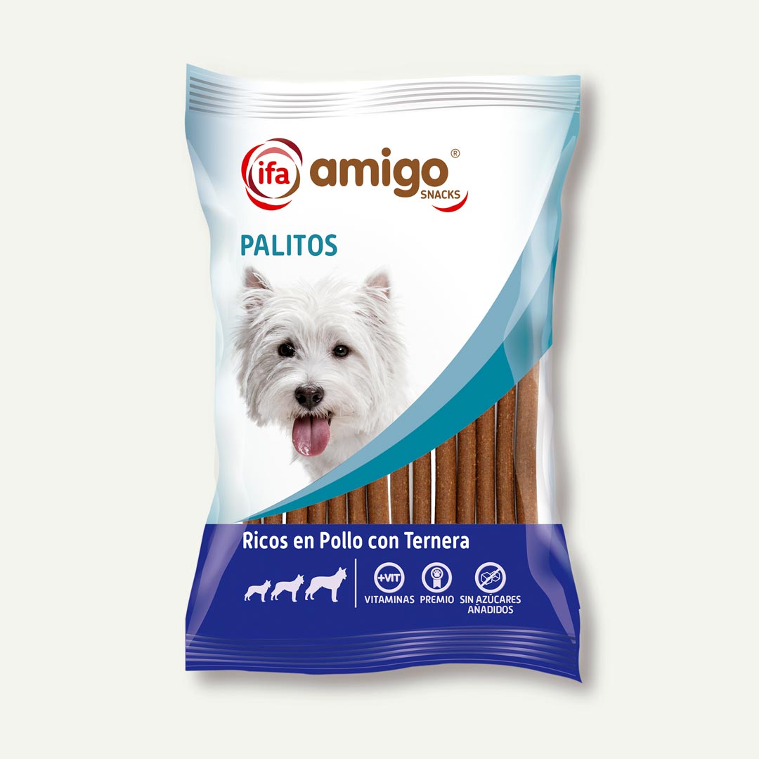 SNACKS PERRO POLLO Y TERNERA IFA AMIGO 200G