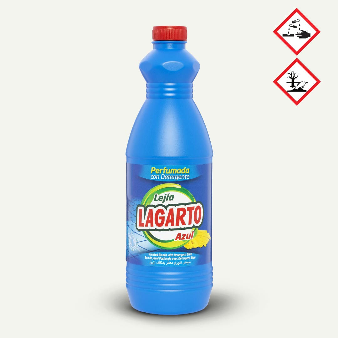 LEJÍA CON DETERGENTE PERFUMADA AZUL LAGARTO 1.5L