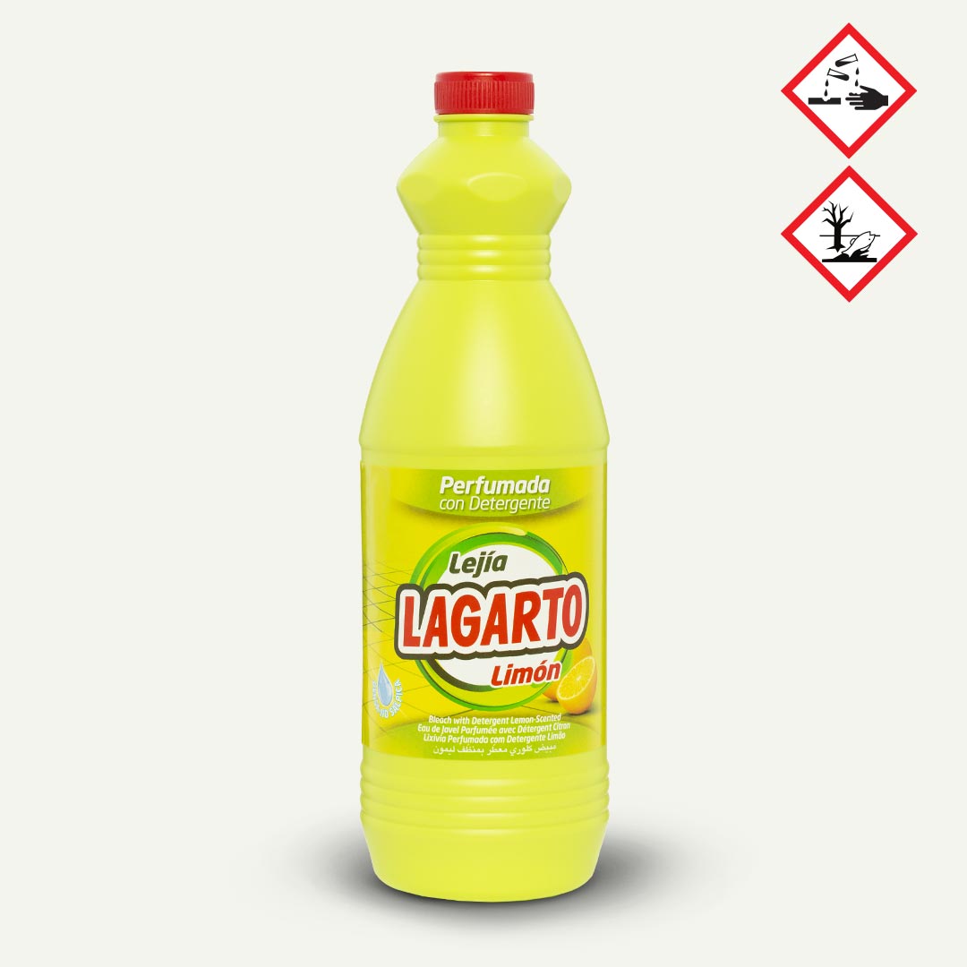 LEJÍA CON DETERGENTE PERFUMADA LIMÓN LAGARTO 1,5L