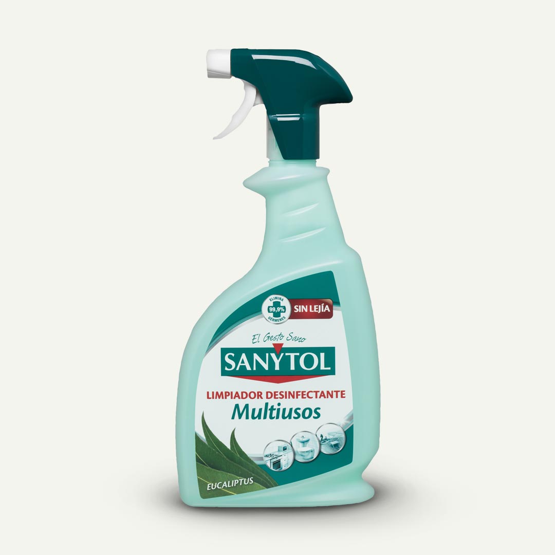 LIMPIADOR DESINFECTANTE SIN LEJIA SPRAY SANYTOL 750ML