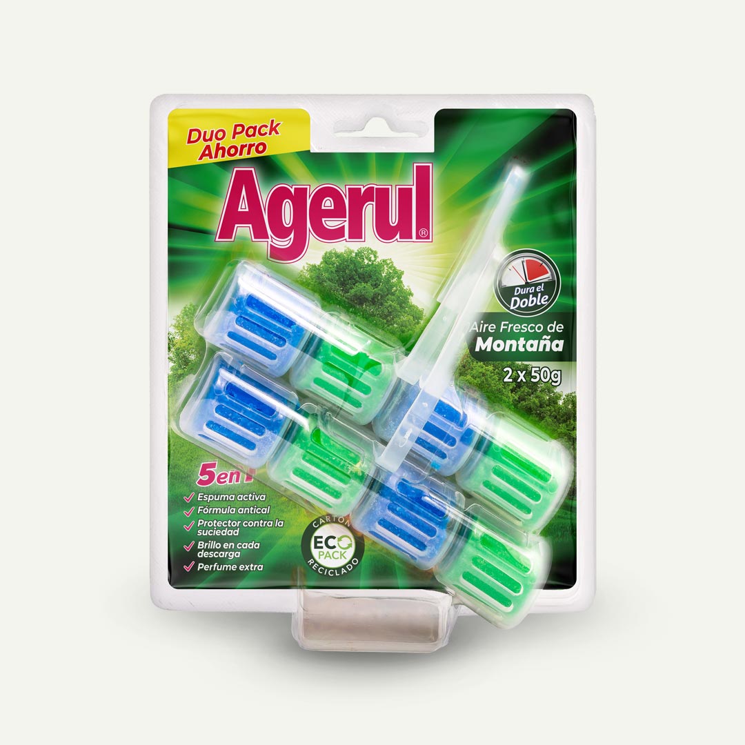 DESINFECTANTE WC COLGADOR AIRE FRESCO AGERUL 2U