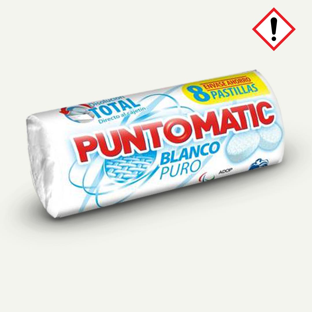 DETERGENTE BLANCO PURO 8P PUNTOMATIC 4 LAVADOS