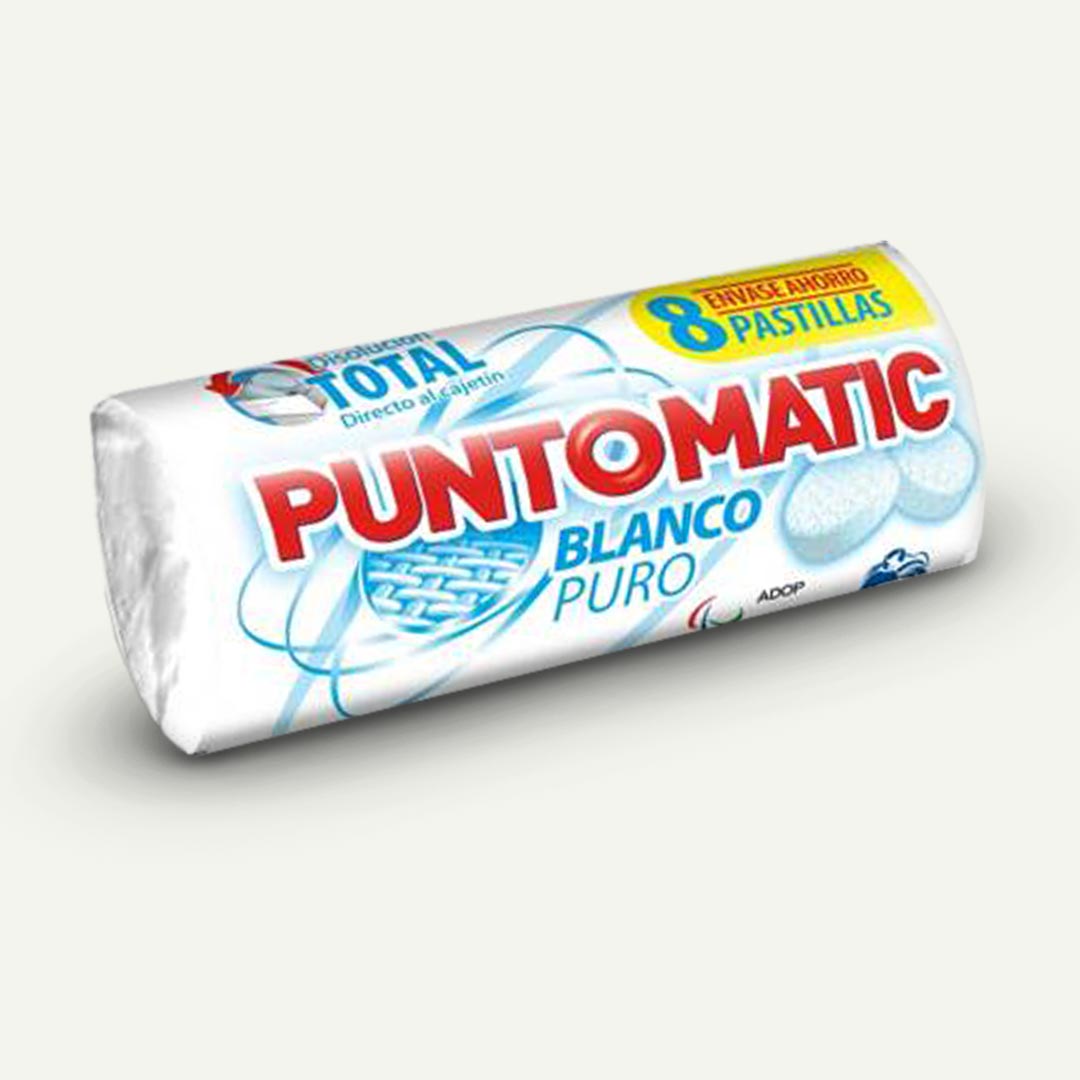 DETERGENTE BLANCO PURO 8P PUNTOMATIC 4 LAVADOS
