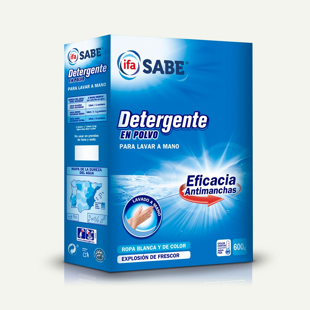 DETERGENTE LAVADO A MANO EN POLVO IFA SABE 600G