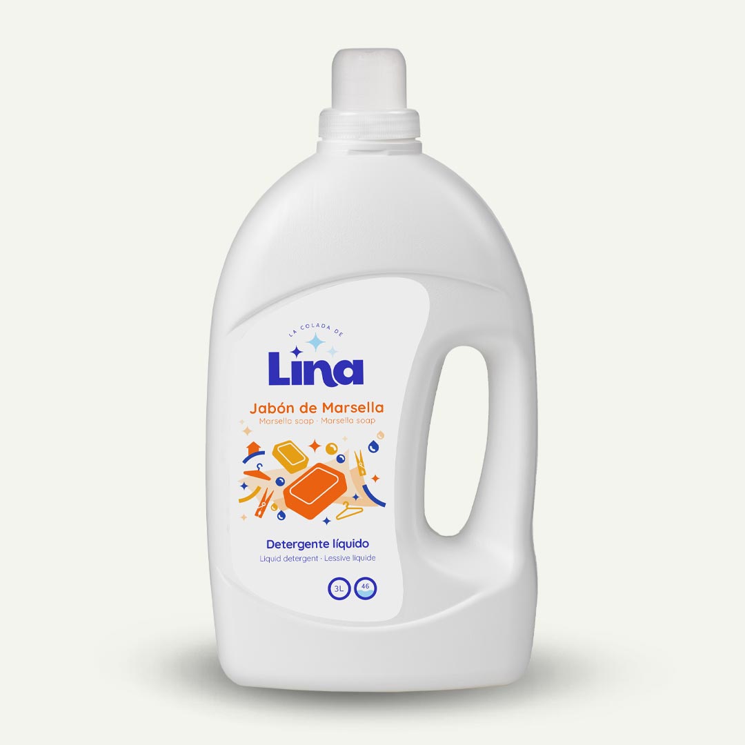 DETERGENTE LIQUIDO MARSELLA 2.6K LINA 40 LAVADOS