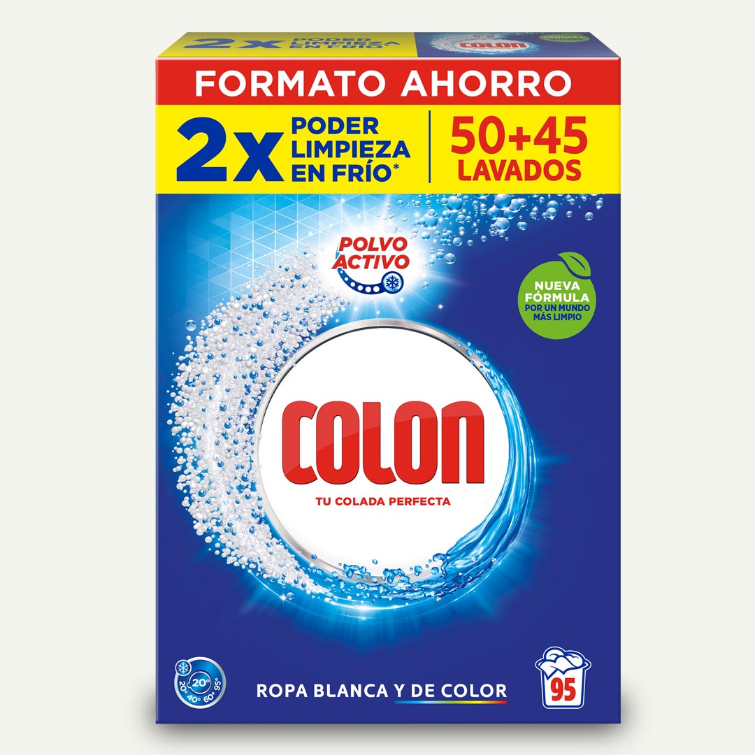 DETERGENTE EN POLVO LAVADO EN FRIO 4.75K COLON 95 LAVADOS