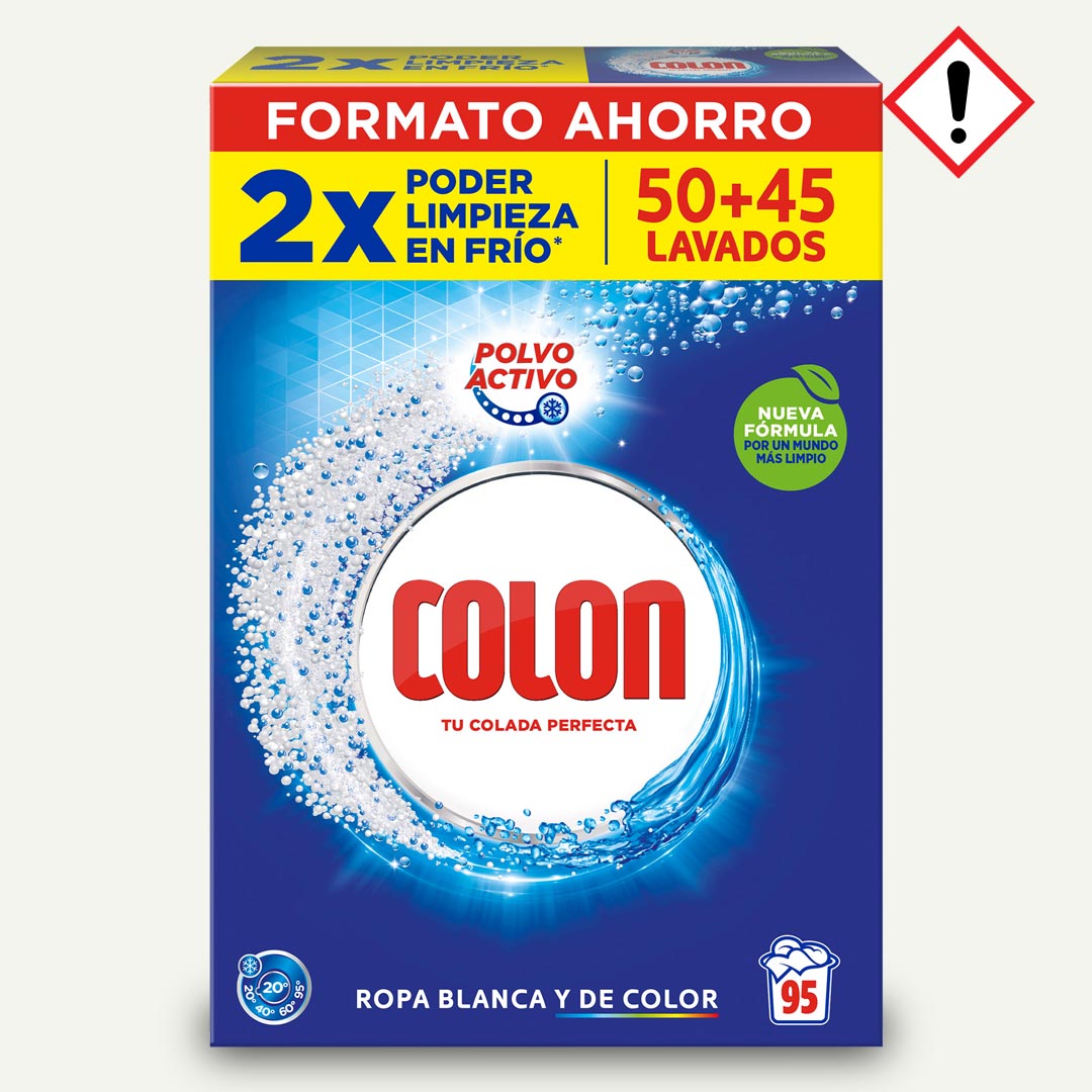DETERGENTE EN POLVO LAVADO EN FRIO 4.75K COLON 95 LAVADOS