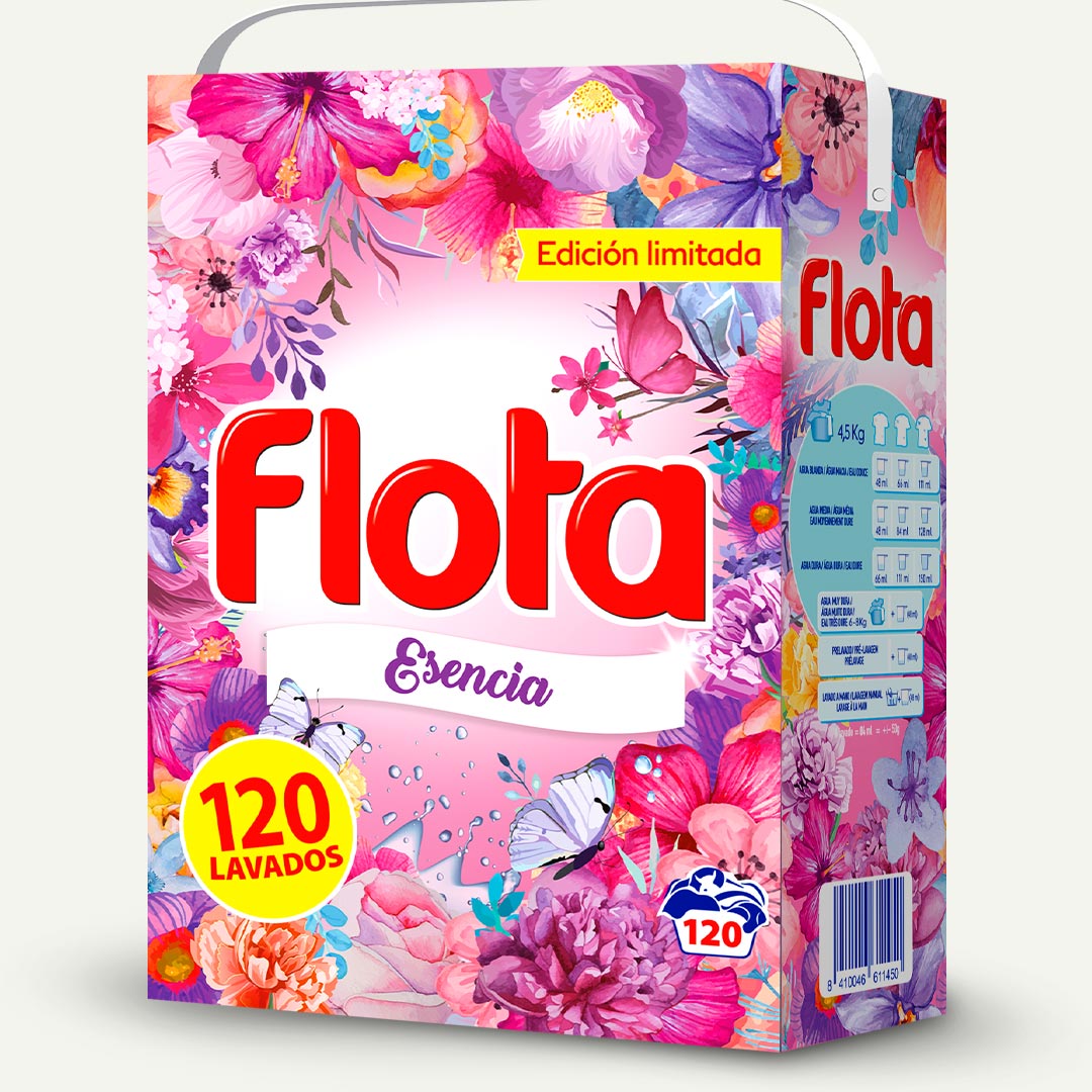 DETERGENTE EN POLVO ESENCIA 6.36K FLOTA 120 LAVADOS