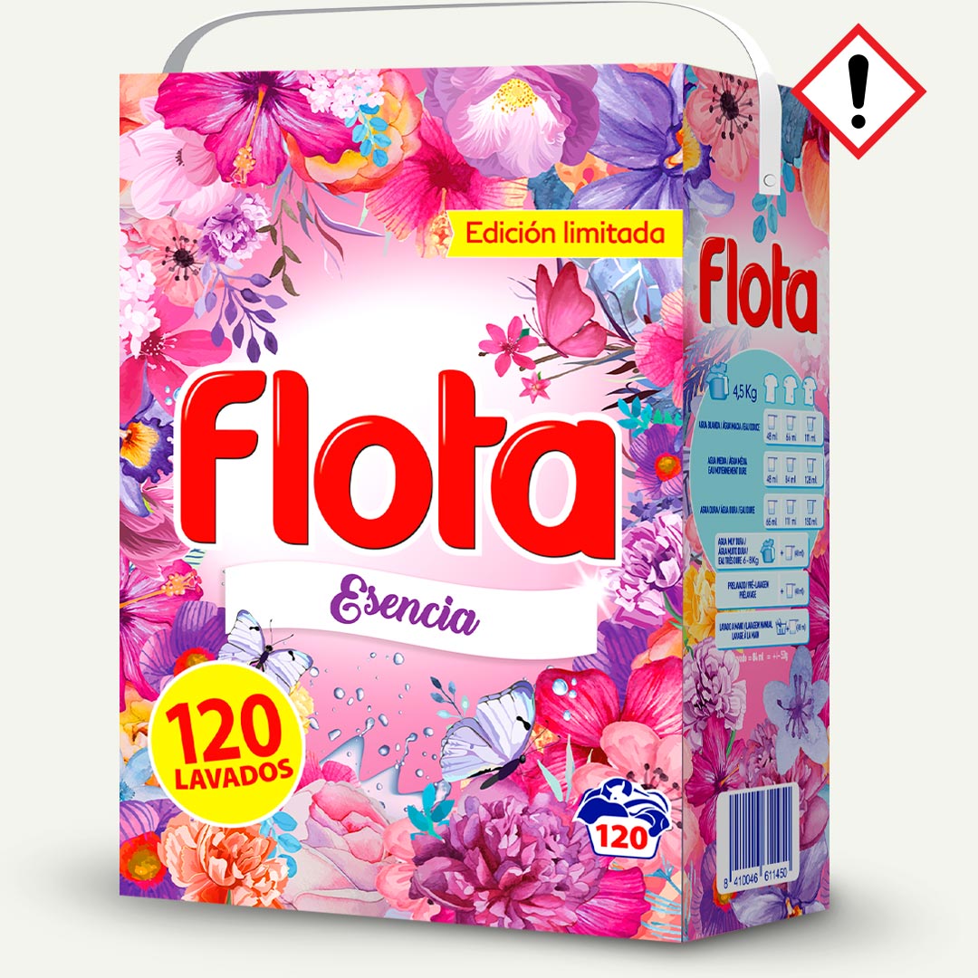 DETERGENTE EN POLVO ESENCIA 6.36K FLOTA 120 LAVADOS