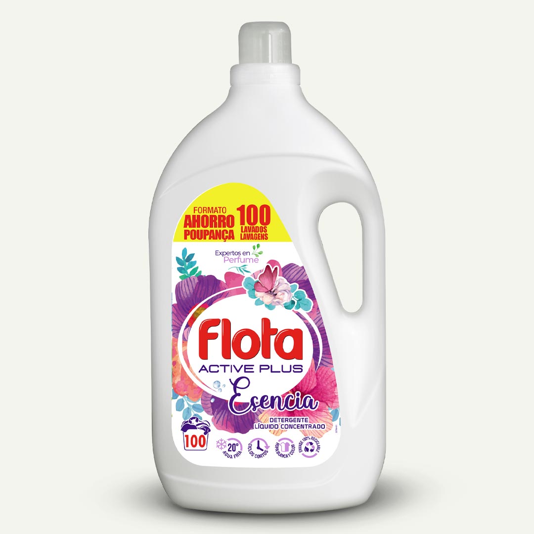 DETERGENTE LIQUIDO ESENCIA 5L FLOTA 100 LAVADOS