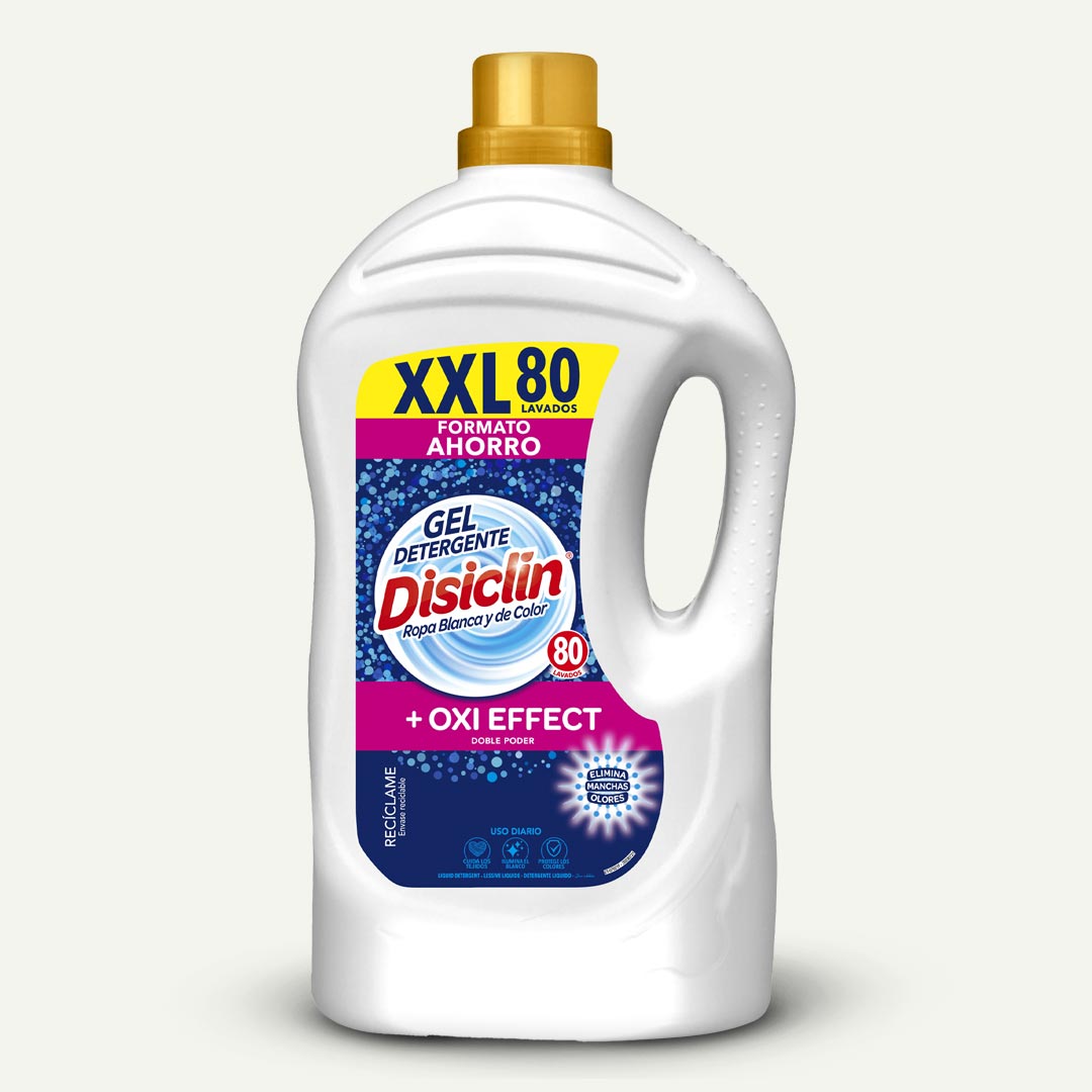 DETERGENTE LIQUIDO OXIGENO ACTIVO DISICLIN 80 LAVADOS