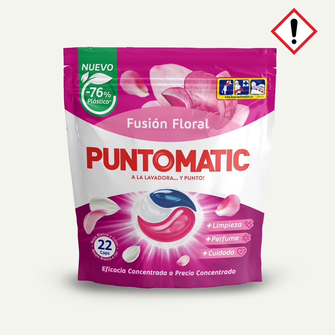 DETERGENTE FUSION FLORAL PUNTOMATIC 22 CAPSULAS