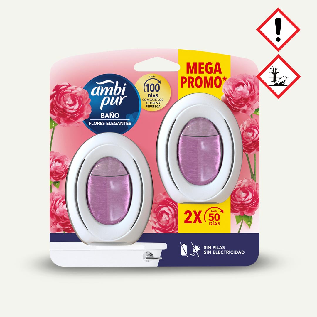 AMBIENTADOR BAÑO FLORES ELEGANTES AMBIPUR 2U