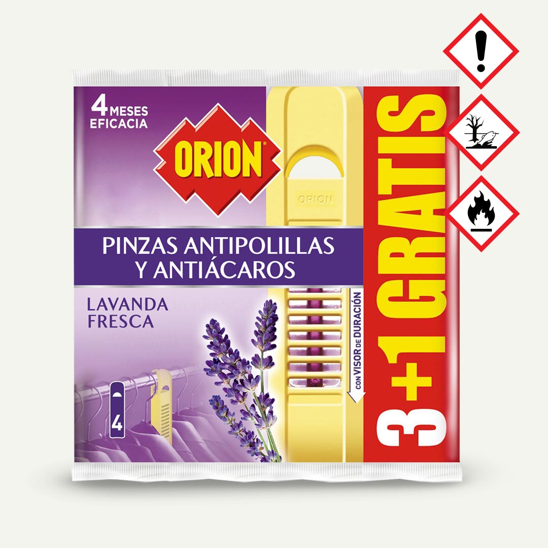 ANTIPOLILLAS PINZA LAVANDA ORION 4U