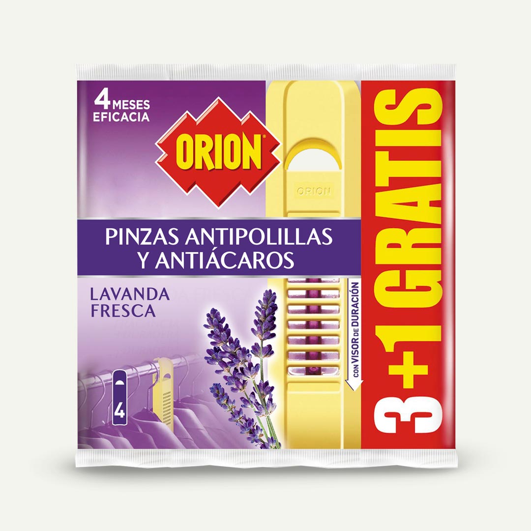 ANTIPOLILLAS PINZA LAVANDA ORION 4U