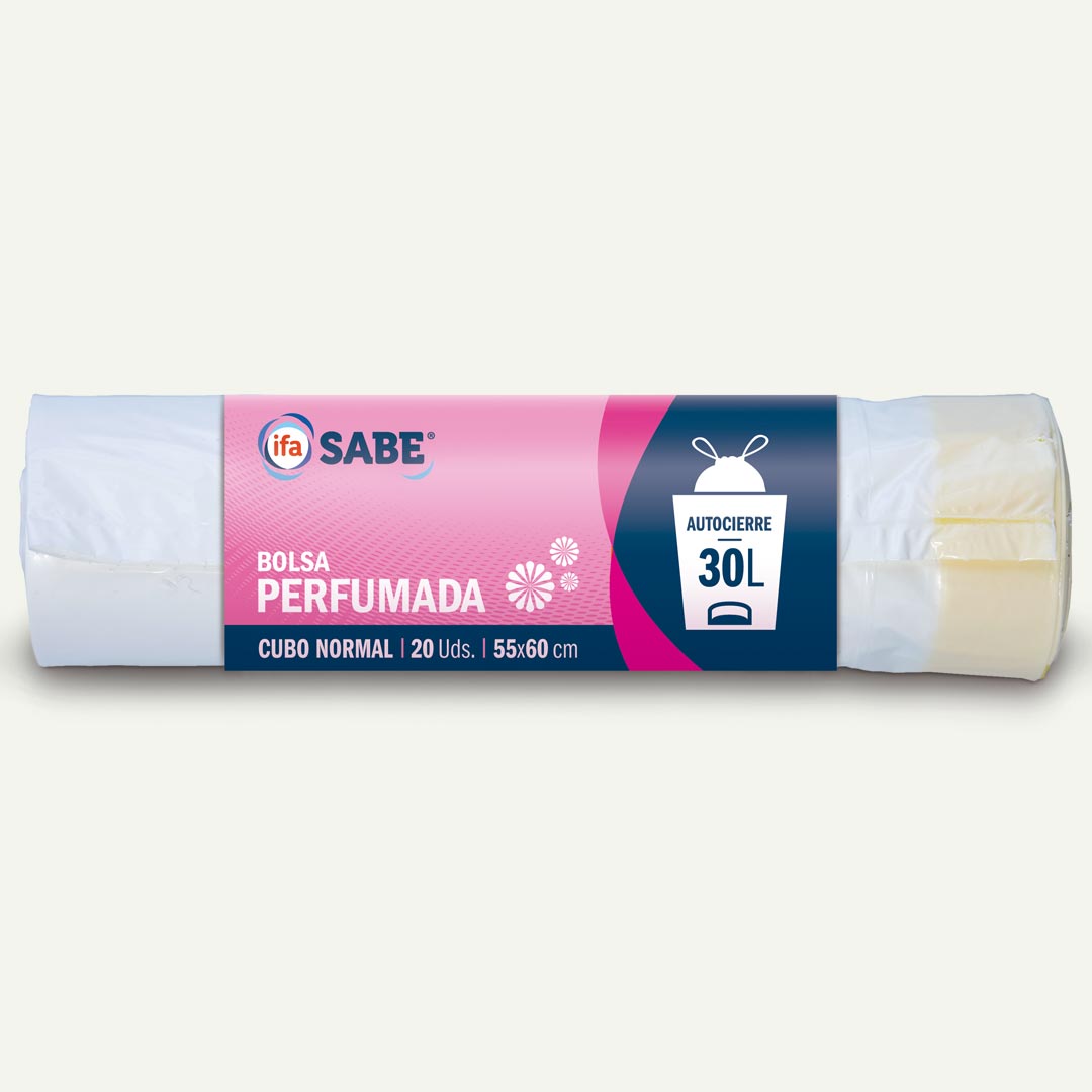 BOLSA BASURA PERFUMADA 55X60CM 30L IFA SABE 20U