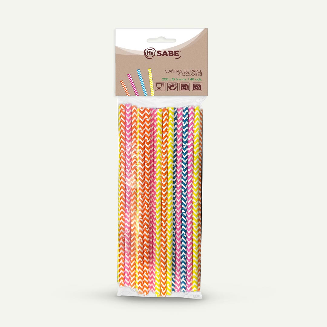 CAÑITAS DE PAPEL COLORES IFA SABE 48U