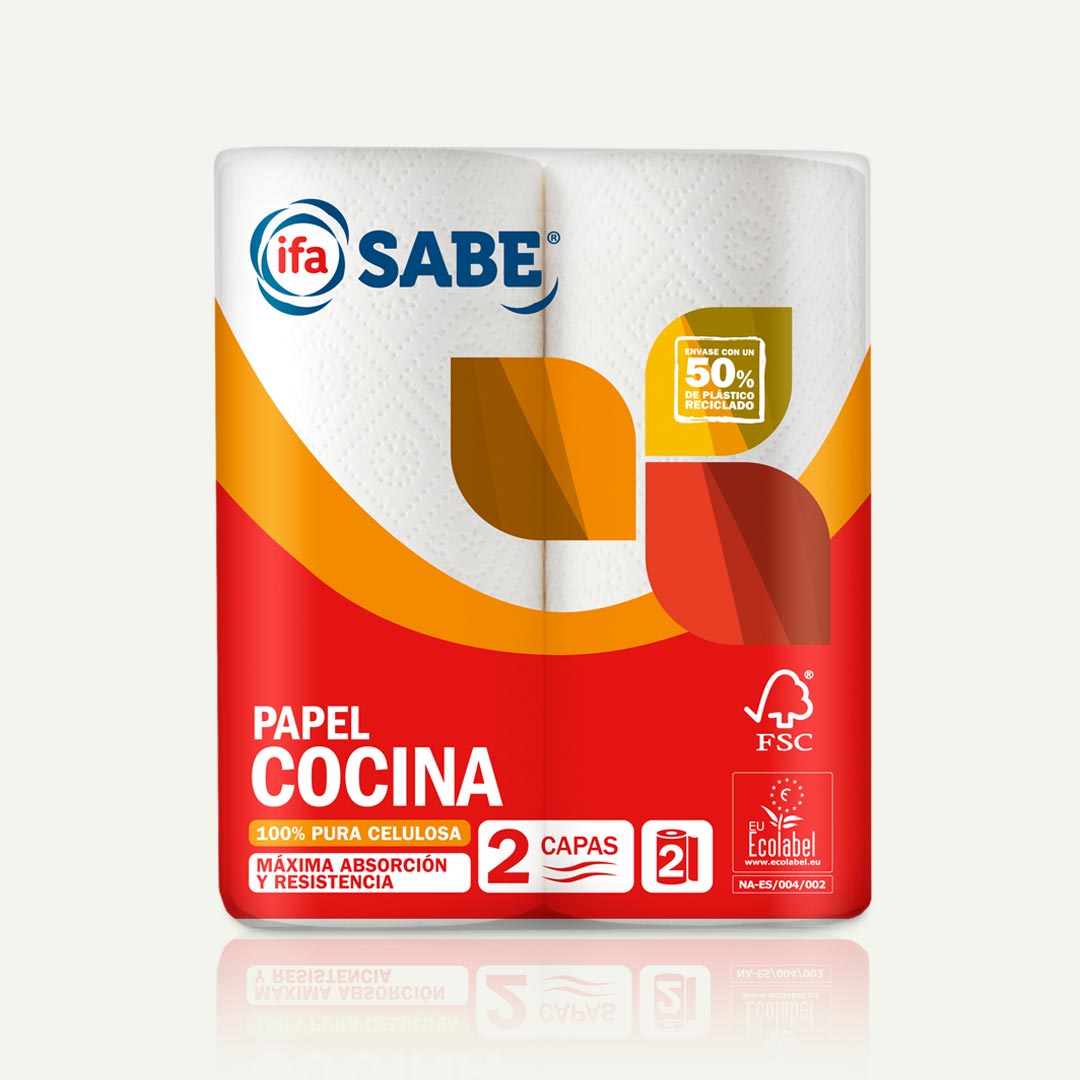PAPEL COCINA BLANCO 2 CAPAS 185G IFA SABE 2R