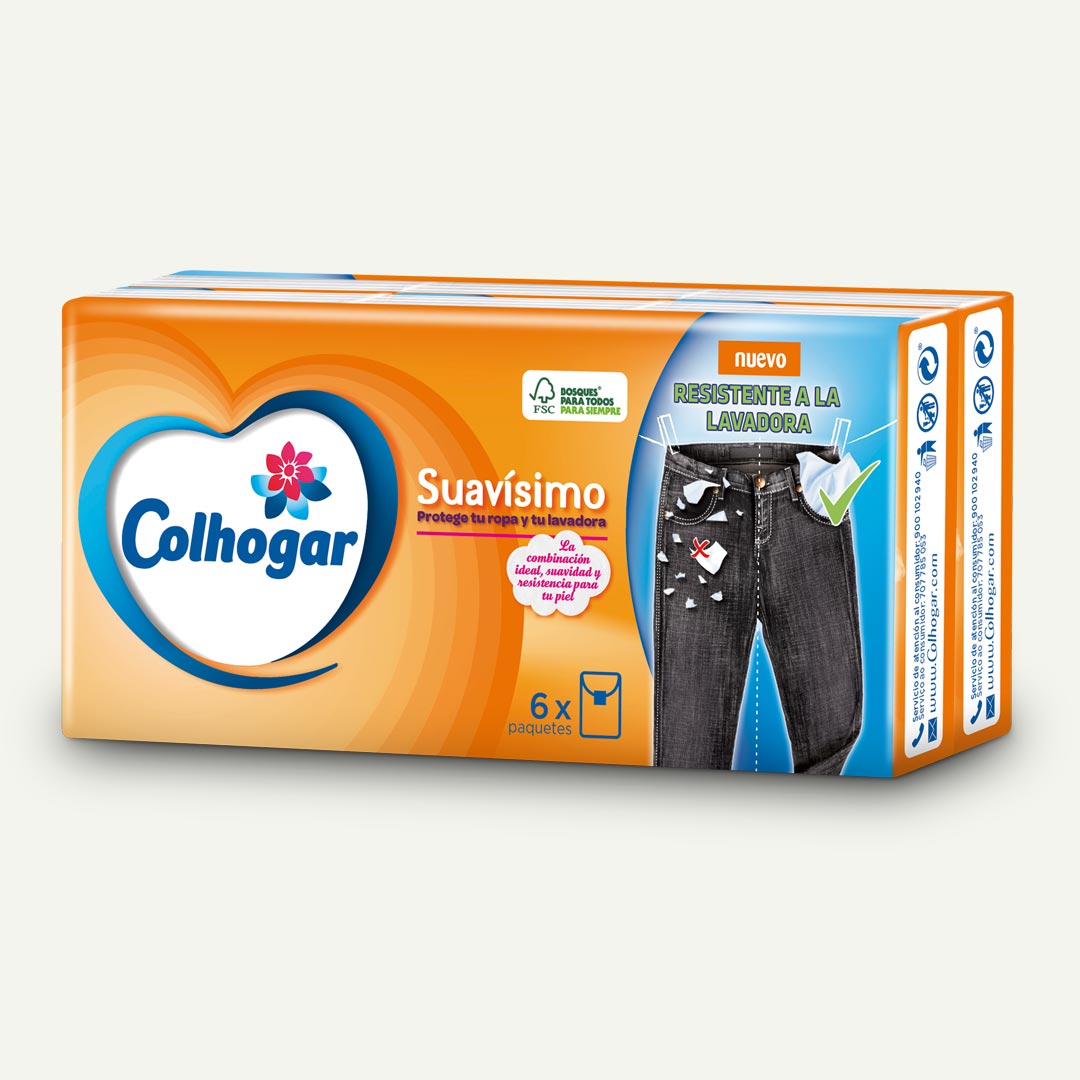 PAÑUELO BLANCO SUAVISIMO 8U COLHOGAR P-6