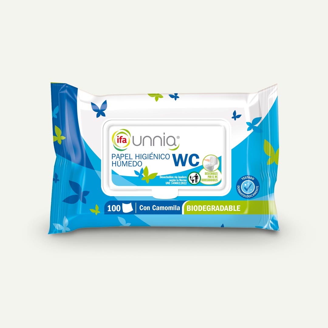 TOALLITA HUMEDA WC CAMOMILA IFA UNNIA 100U