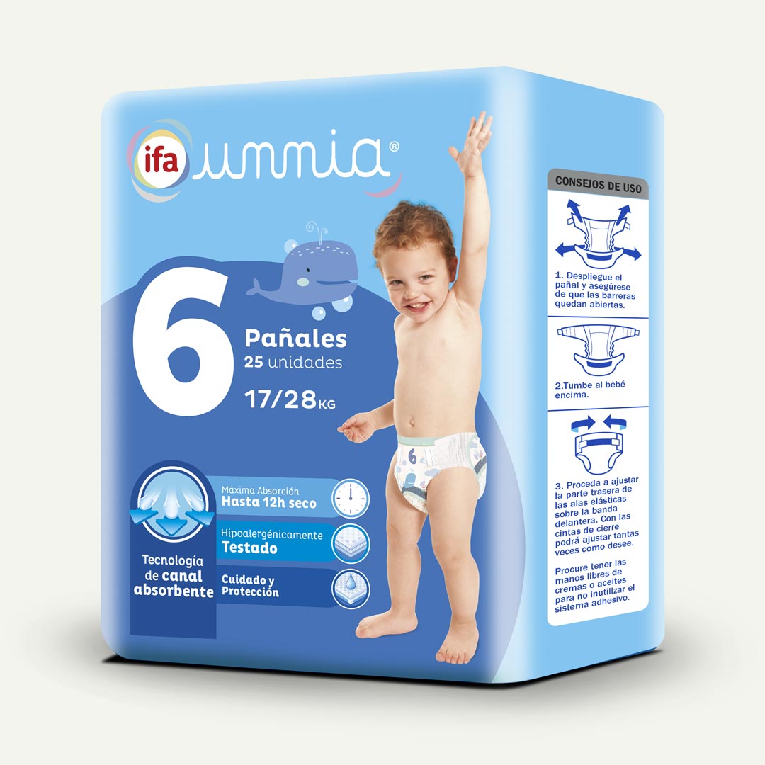 PAÑAL TALLA 6 JUNIOR 17/28K IFA UNNIA 25U