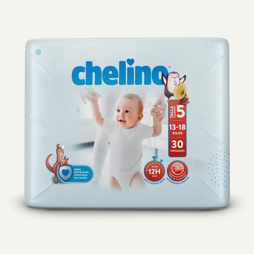 PAÑAL TALLA 5 PASITOS 13/18KCHELINO 30U