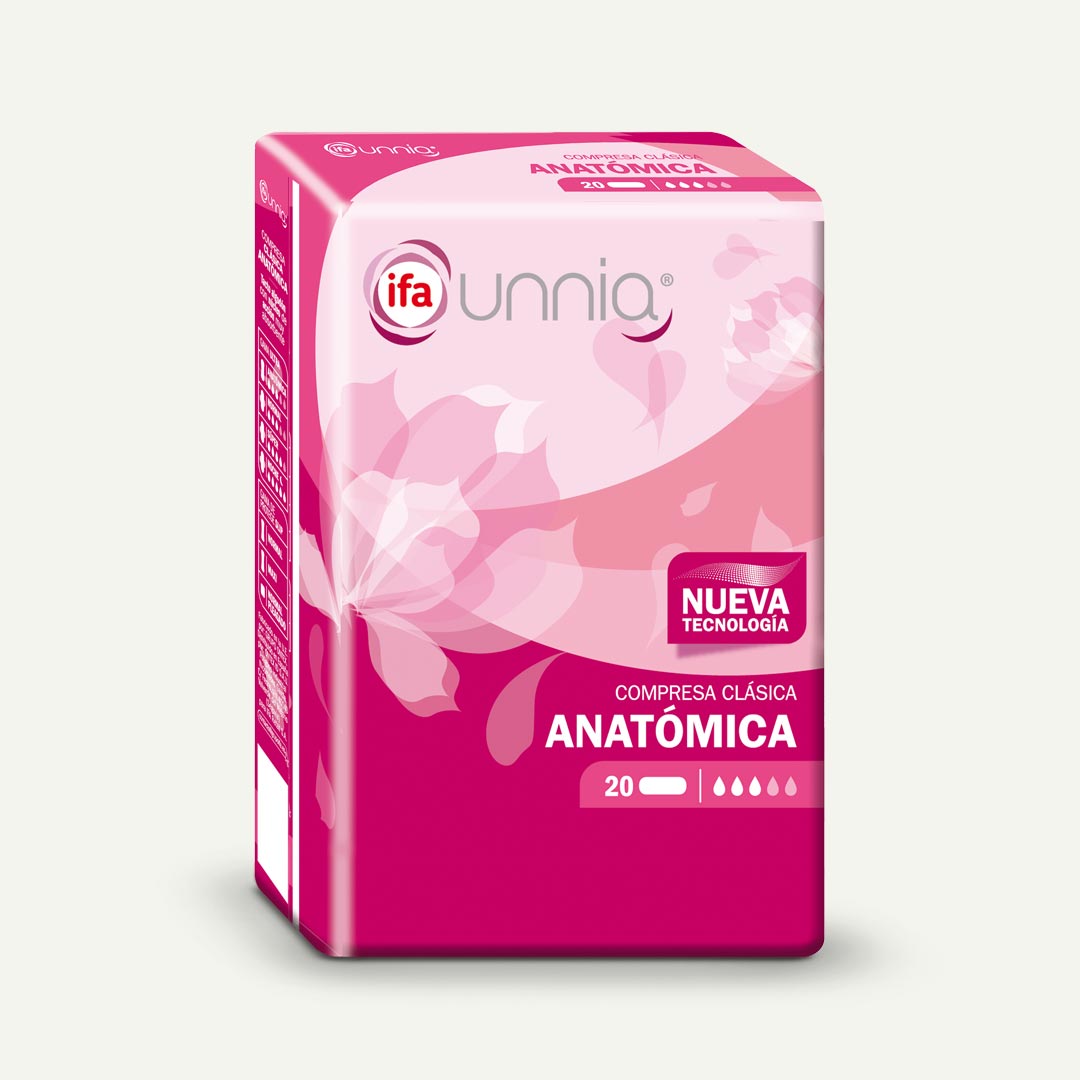COMPRESA ANATOMICA CELULOSA IFA UNNIA 20U