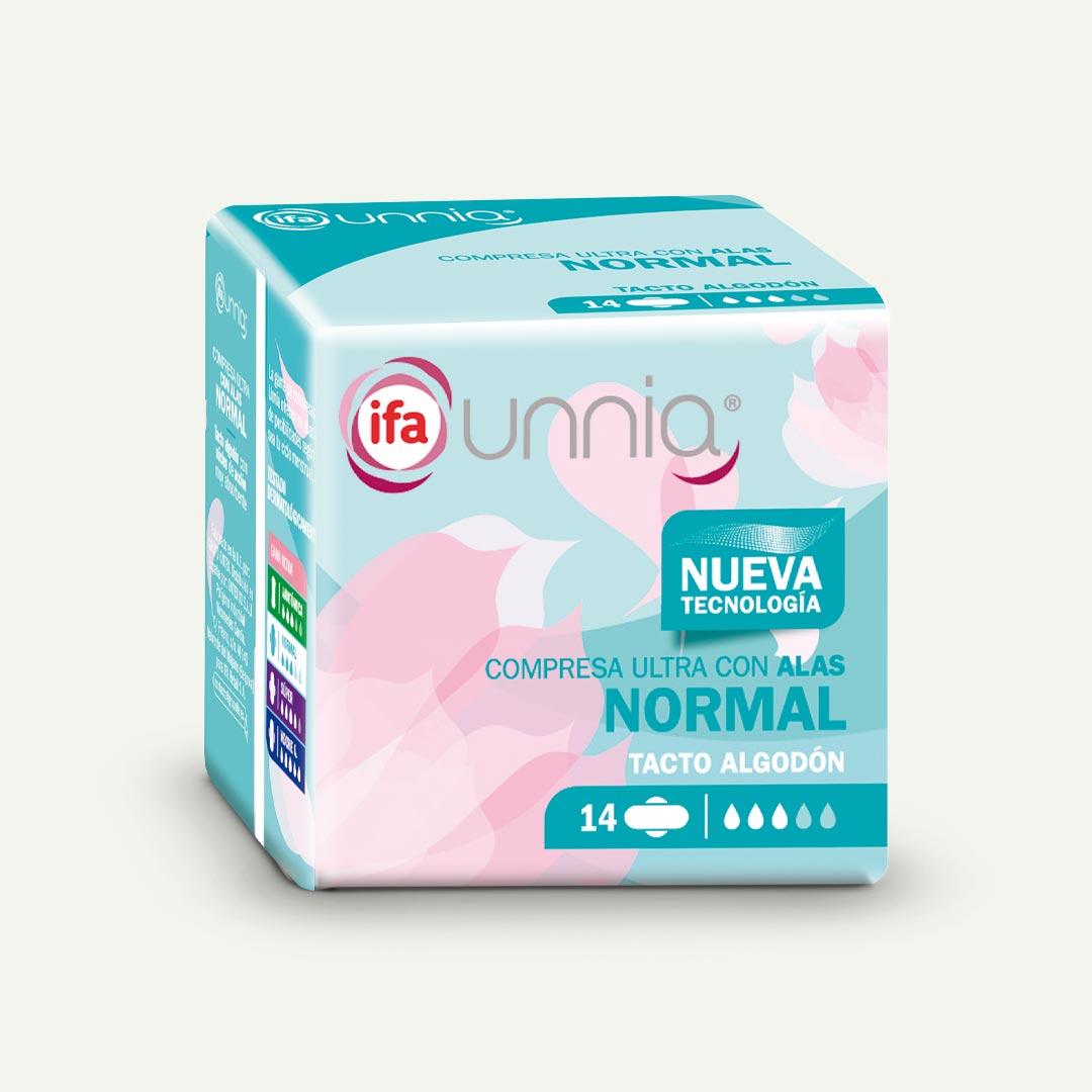 COMPRESA CON ALAS ULTRA NORMAL IFA UNNIA 14U