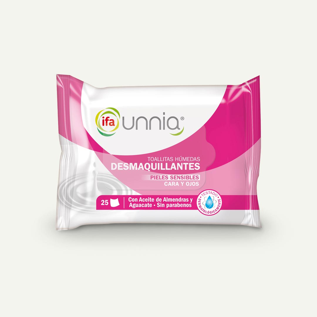 TOALLITA DESMAQUILLADORA HUMEDA IFA UNNIA 25U
