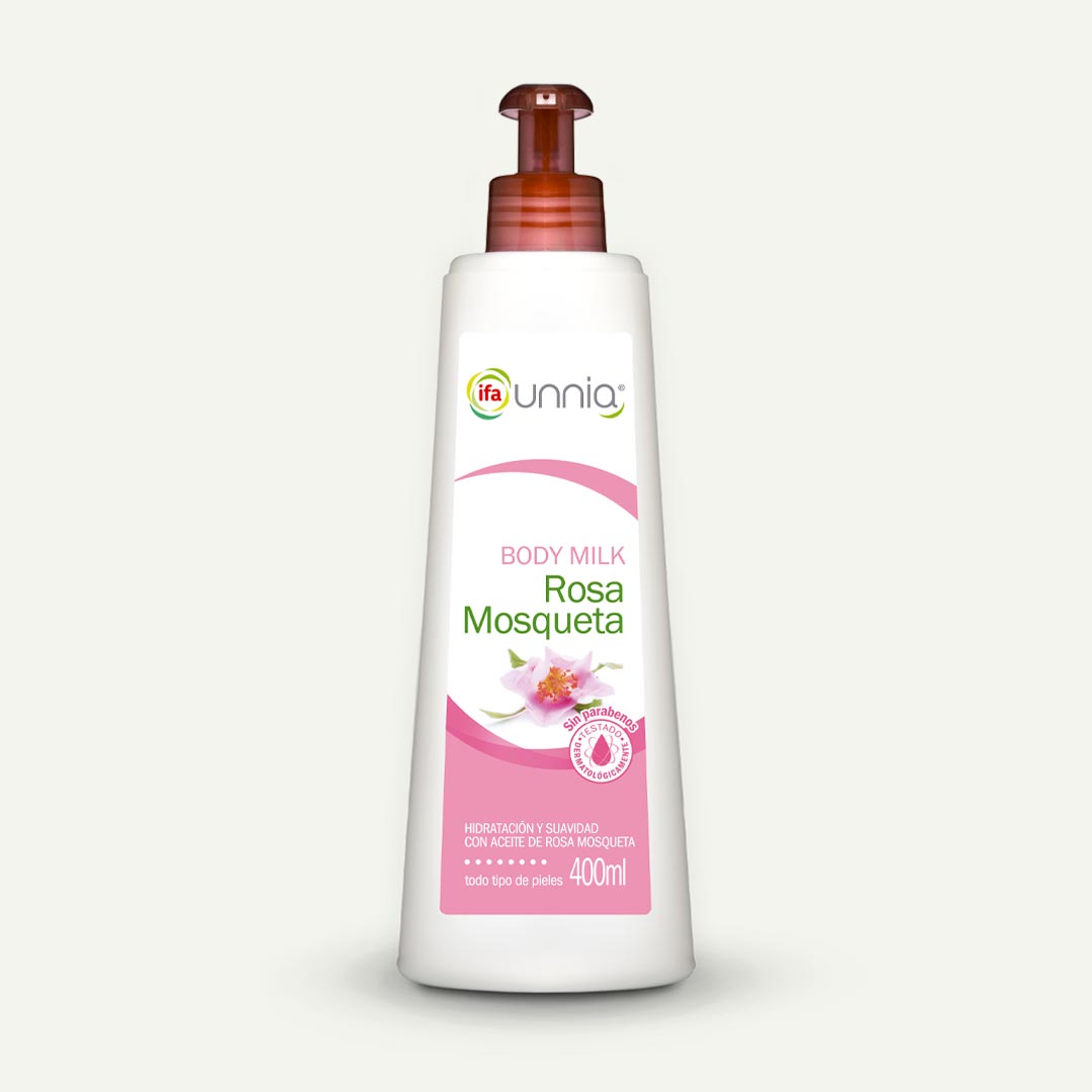 BODY MILK ROSA MOSQUETA IFA UNNIA 400ML