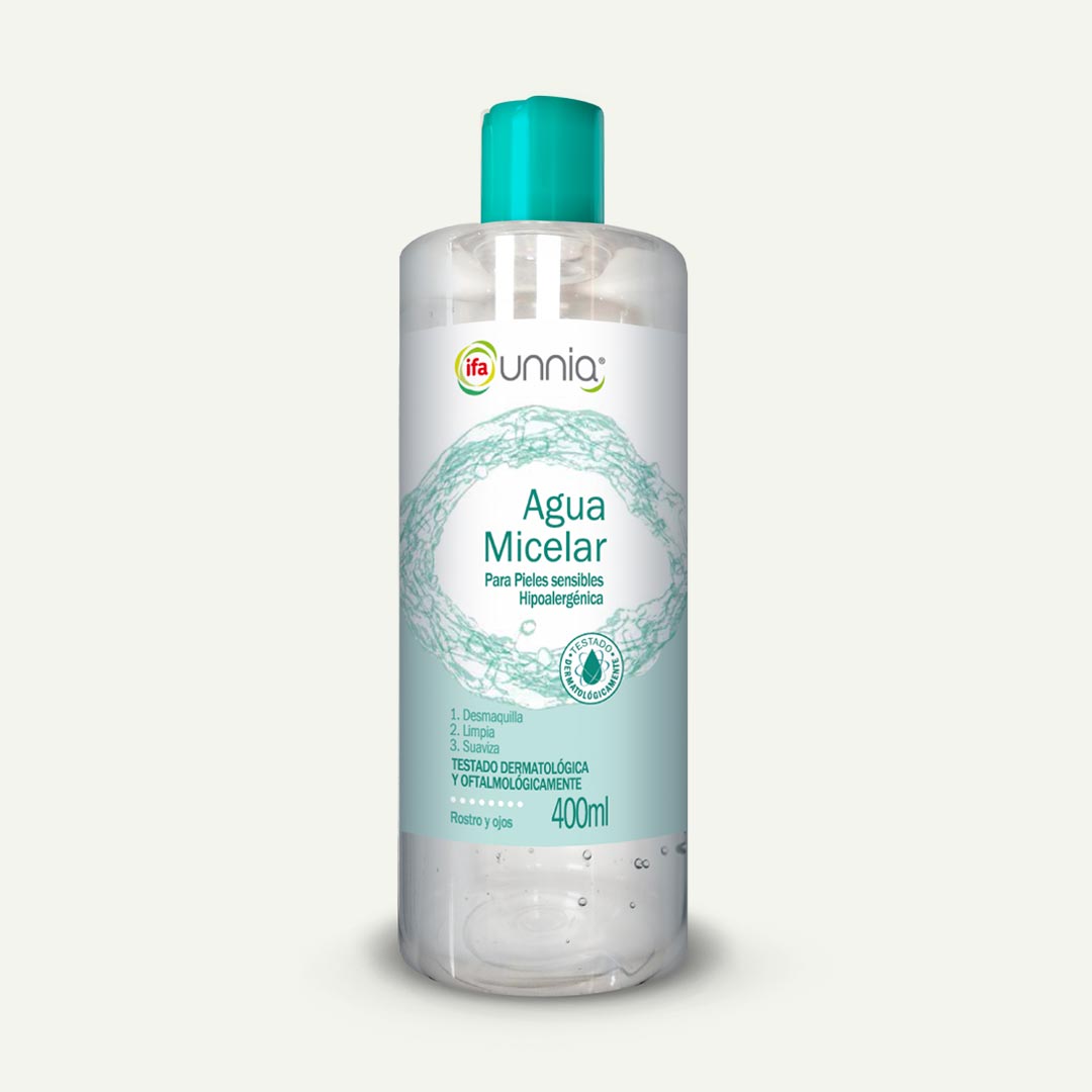AGUA MICELAR PIELES SENSIBLES IFA UNNIA 400ML