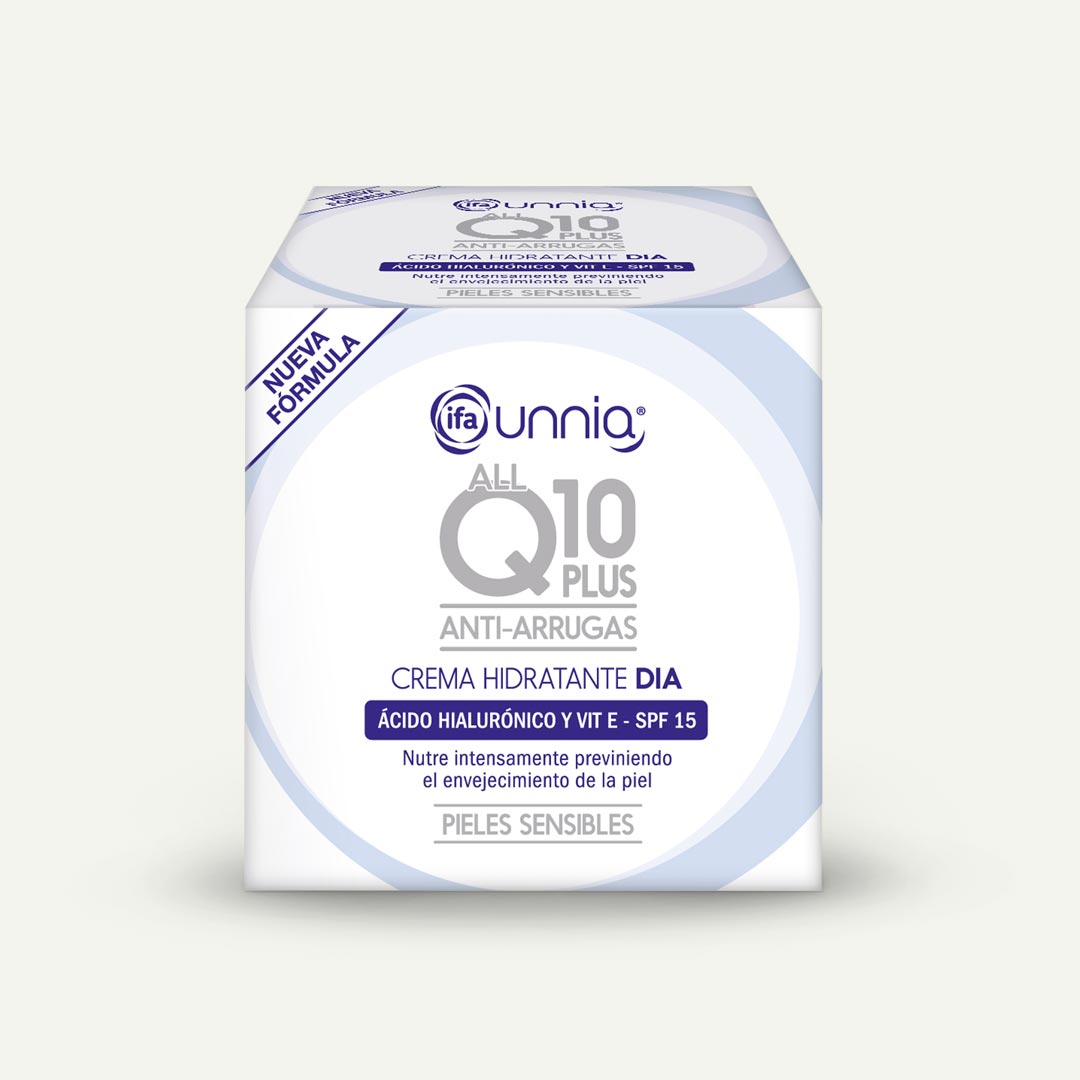 CREMA FACIAL HIDRATANTE ANTIARRUGAS DIA Q-10 IFA UNNIA 50ML