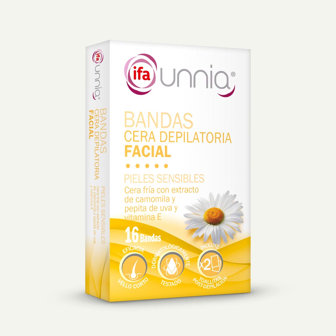 BANDAS CERA DEPILATORIA FACIAL IFA UNNIA 16U