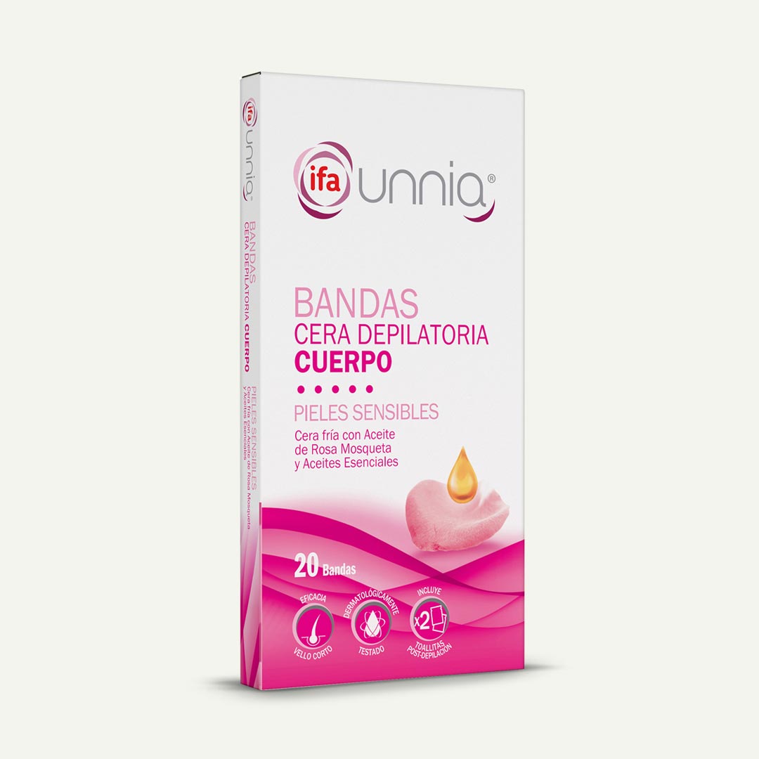 BANDAS CERA DEPILATORIA CORPORAL IFA UNNIA 20U