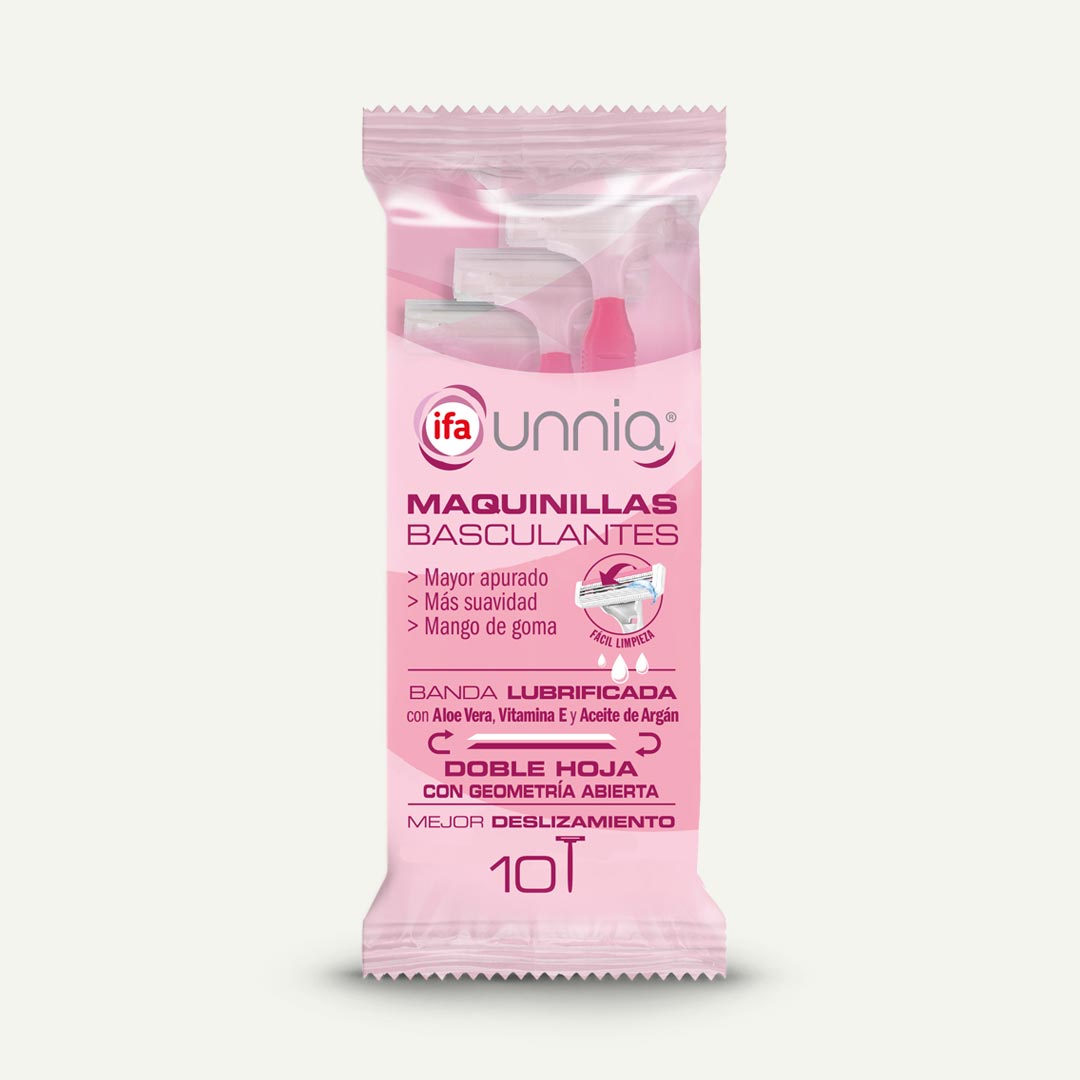 MAQUINILLA DEPILATORIA 2 HOJAS MUJER IFA UNNIA 10U