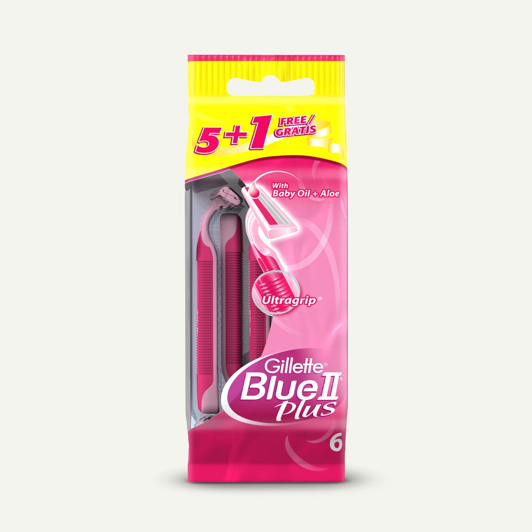 MAQUINILLA DEPILATORIA BLUE II MUJER GILLETTE 6U