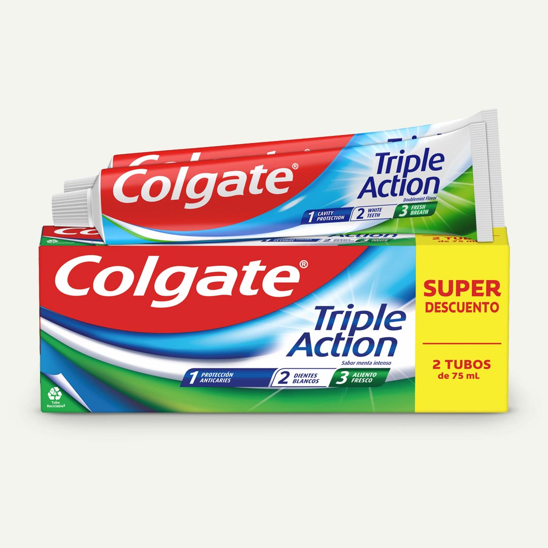 DENTRIFICO TRPLE ACCION COLGATE 75ML 2U