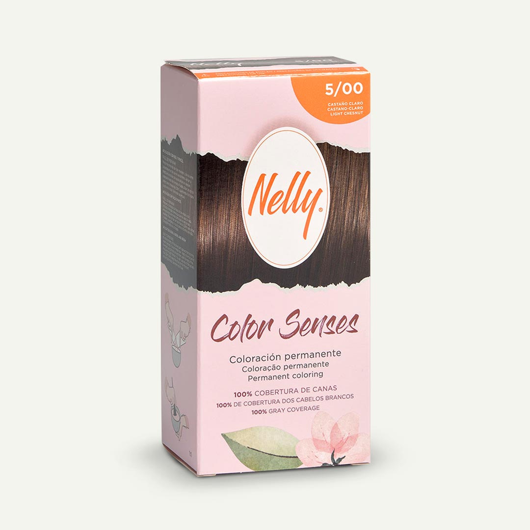 TINTE CAPILAR CASTAÑO CLARO Nº5 NELLY SENSES