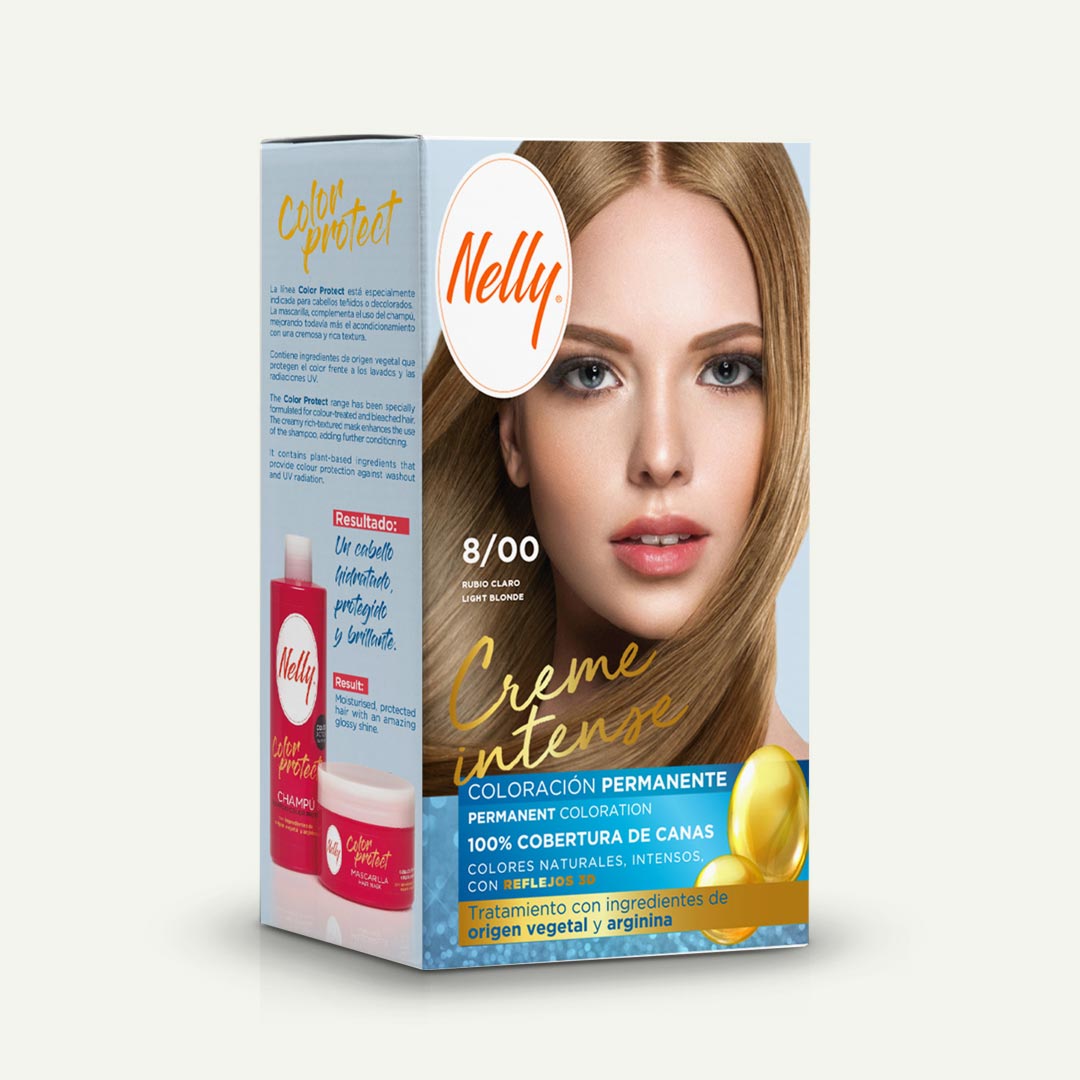 TINTE CAPILAR RUBIO CLARO Nº8 NELLY CREME
