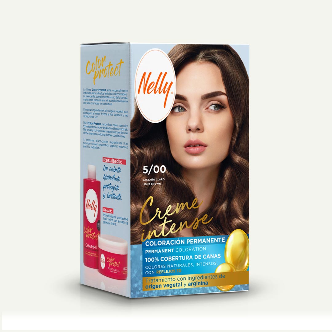 TINTE CAPILAR CASTAÑO CLARO Nº5 NELLY CREME