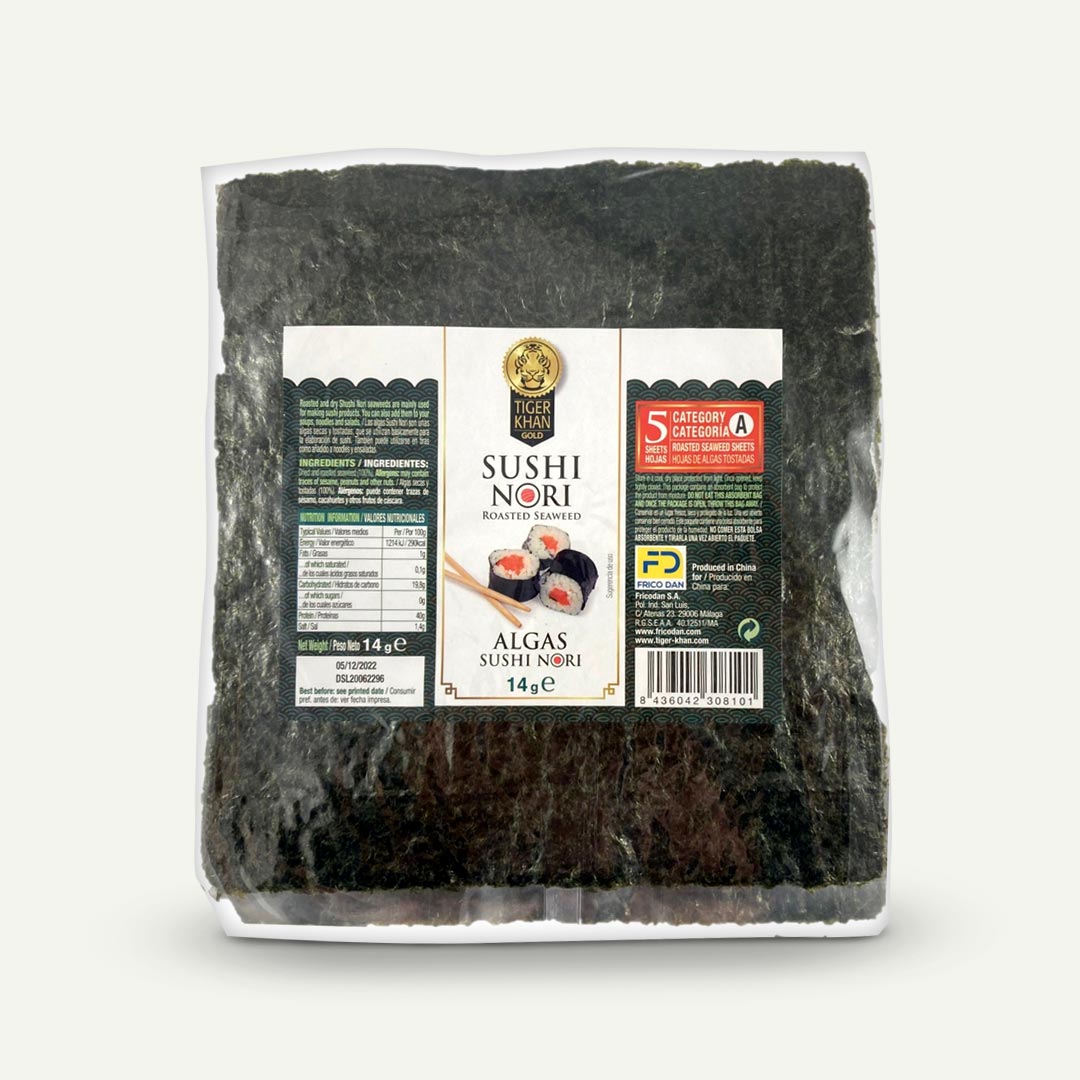 COMIDA ORIENTAL ALGAS SUSHI NORI TIGER 14G