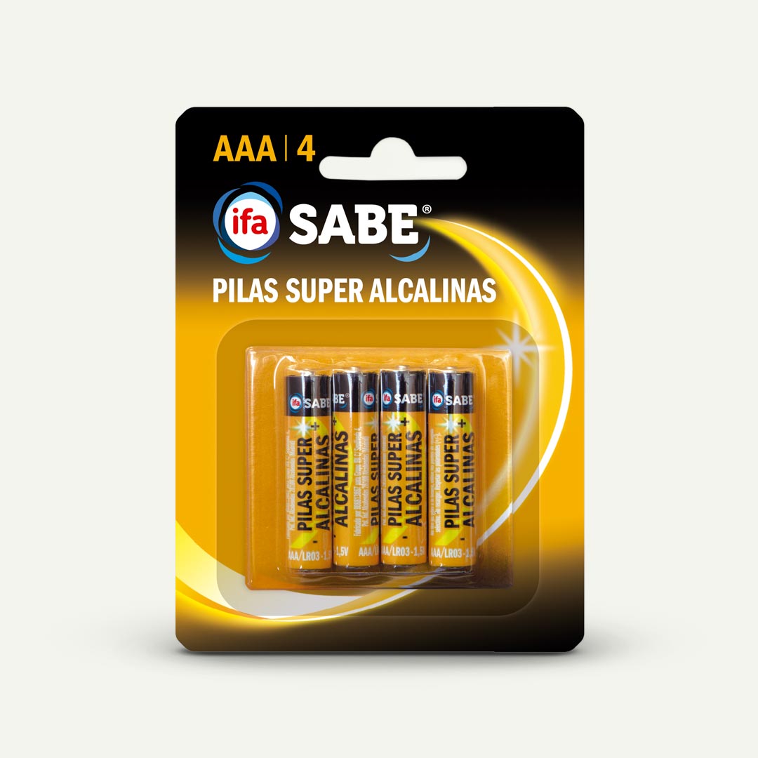 PILA SUPER ALCALINA AAA IFA SABE 4U