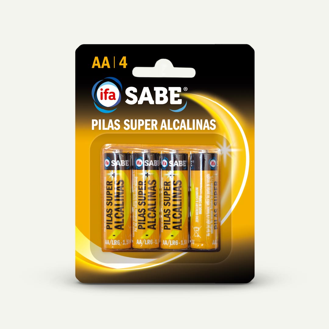 PILA SUPER ALCALINA AA IFA SABE 4U