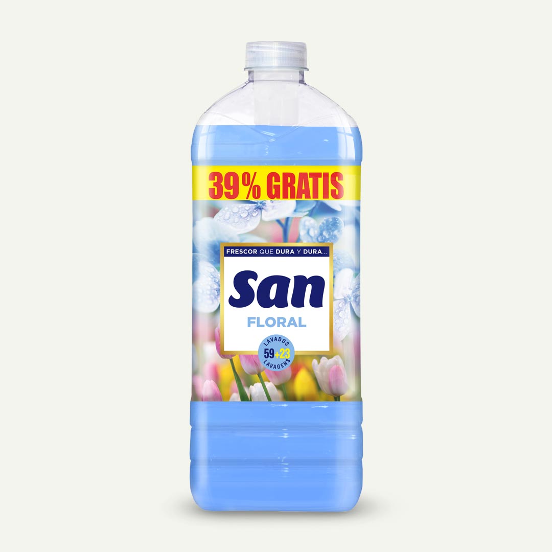 SUAVIZANTE FLORAL AZUL SAN 82 LAVADOS